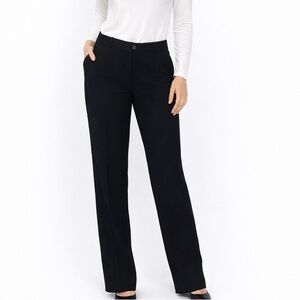 Rafaella Black Straight Leg Women's Pants